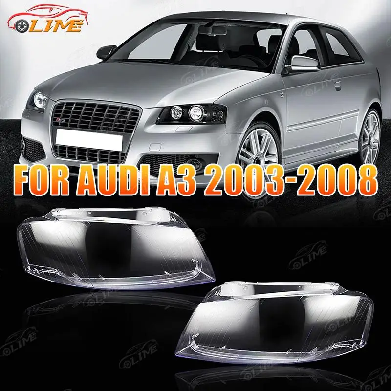 

Абажур для фар автомобиля подходит для Audi A3 2003 2004 2005 2006 2007, линза для фар, корпус лампы