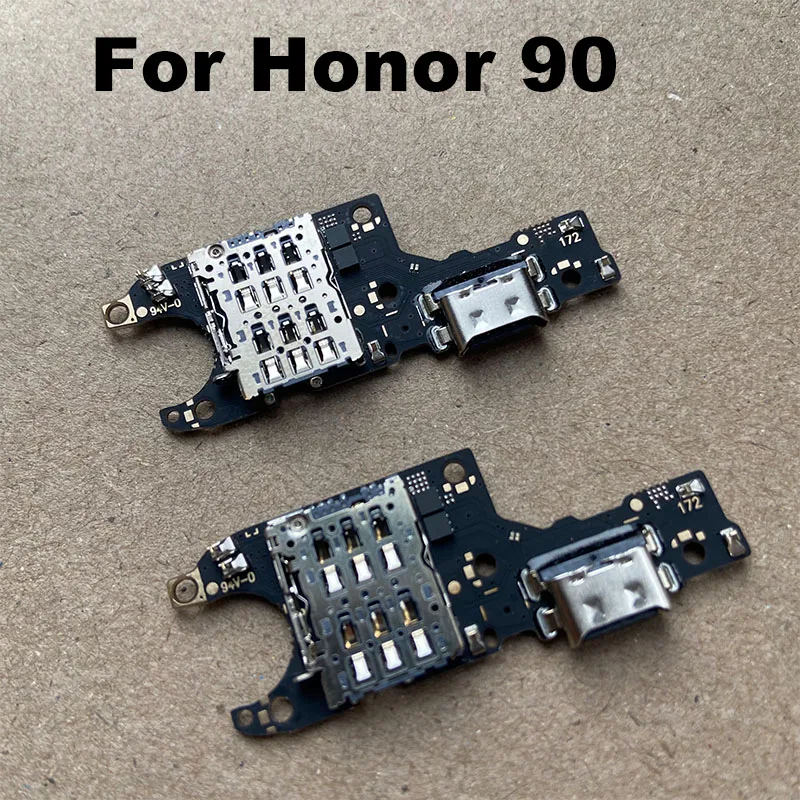 High Quality For Huawei Honor 90 USB Charging Dock Port Mic Microphone Connector Board Flex Cable Repair Parts Fast With IC