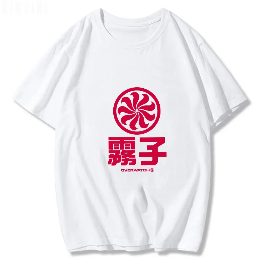 Image of Overwatch 2 Kiriko Mann Frau T-Shirt Casual Kurzarm Anime T-Shirts 100 % Baumwolle Grafik-T-Shirt Übergroß 2023 Streetwear