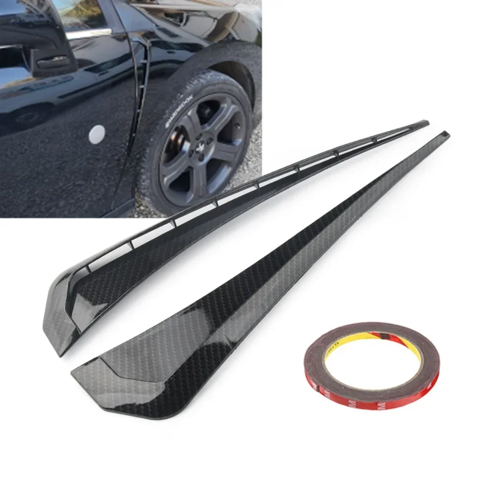 

2pcs/set Car Side Fender Spoiler Wind Knife Side Gills Universal Air Vent Decorative Side Wing Stickers for Honda Civic