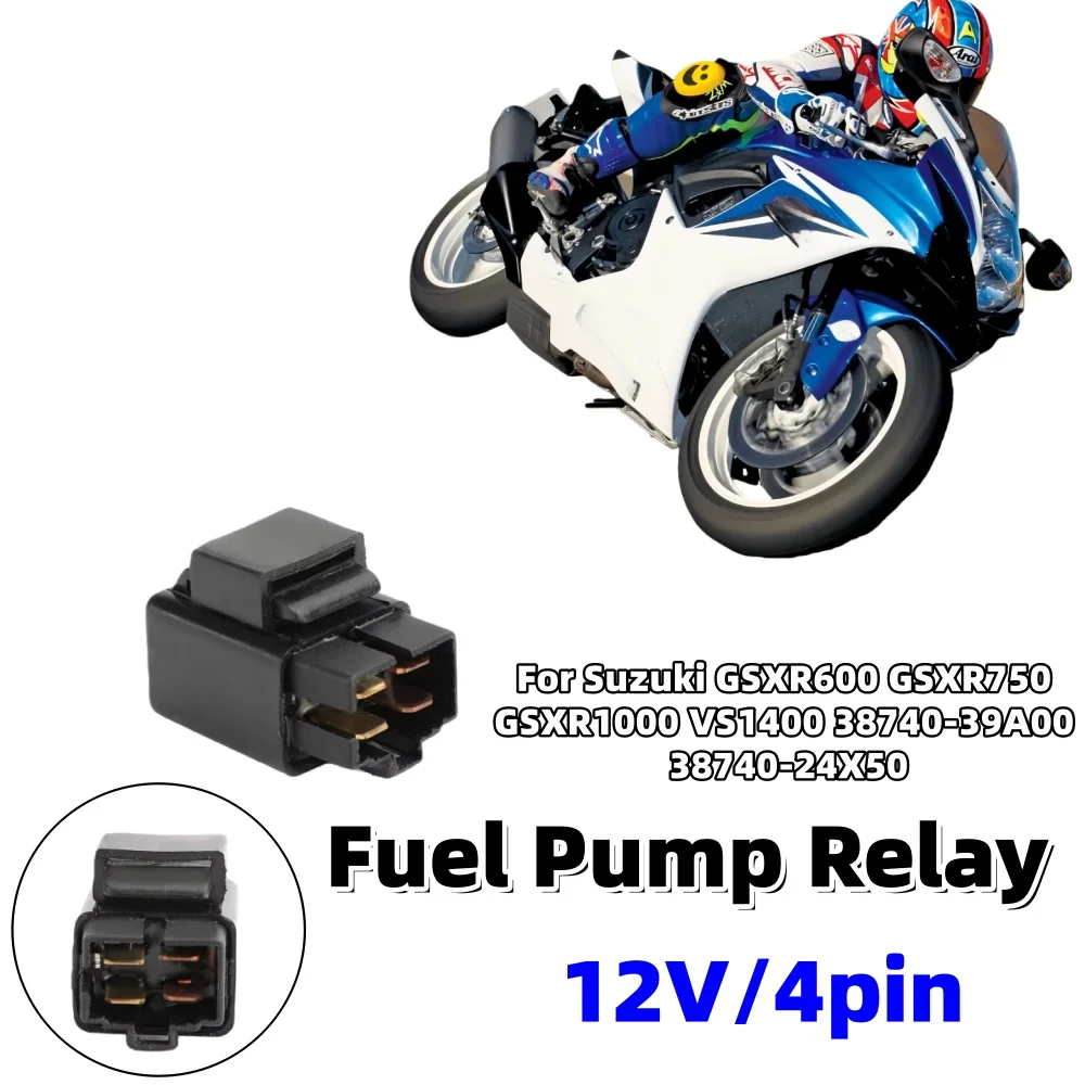Motorcycle Fuel Pump Relay Fuel Pump Fan Off Relay Starter For Suzuki GSXR600 GSXR750 GSXR1000 VS1400 38740-39A00 38740-24X50