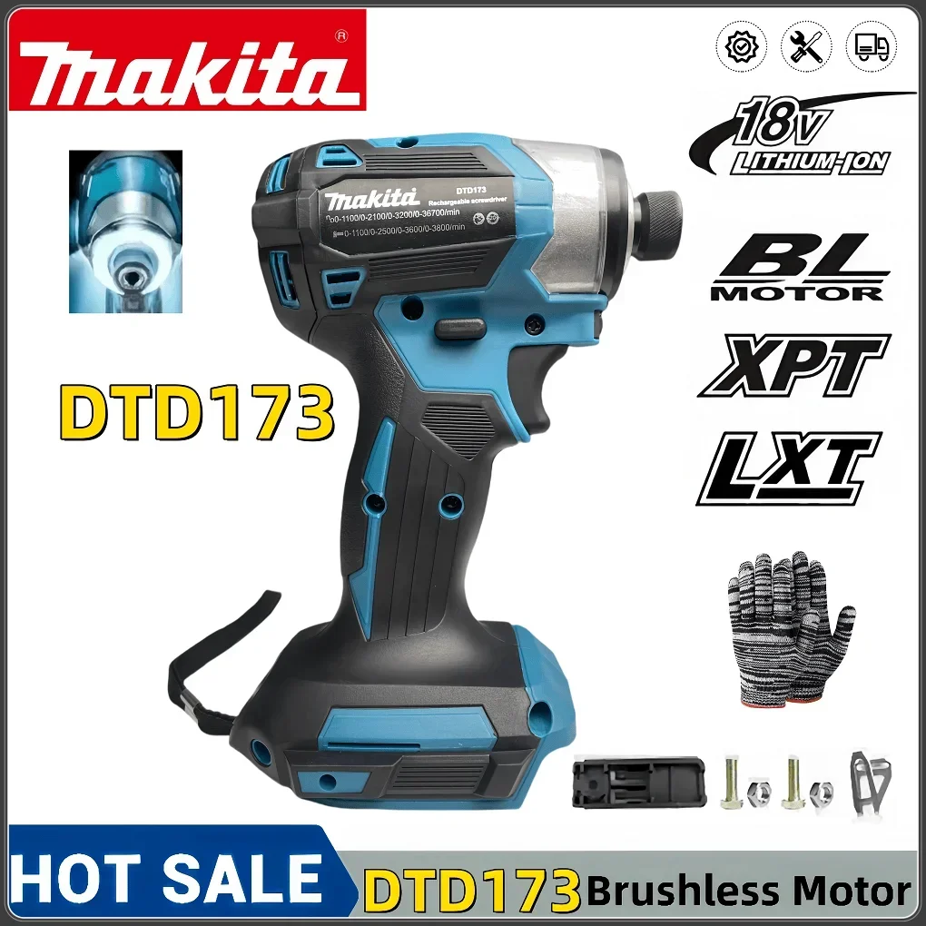 Makita DTD173 1800rpm Cordless Impact Driver 180Nm Brushless Motor Electric Drill Wood/Bolt/T-Mode For Makita 18V