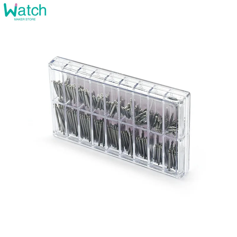 270 قطعة/المجموعة الفولاذ المقاوم للصدأ الربيع القضبان ضياء 1.5 مللي متر/1.8 مللي متر length8mm-25 مللي متر/6 مللي متر-23 مللي متر حزام الساعات حزام ساعة أدوات إصلاح دبوس