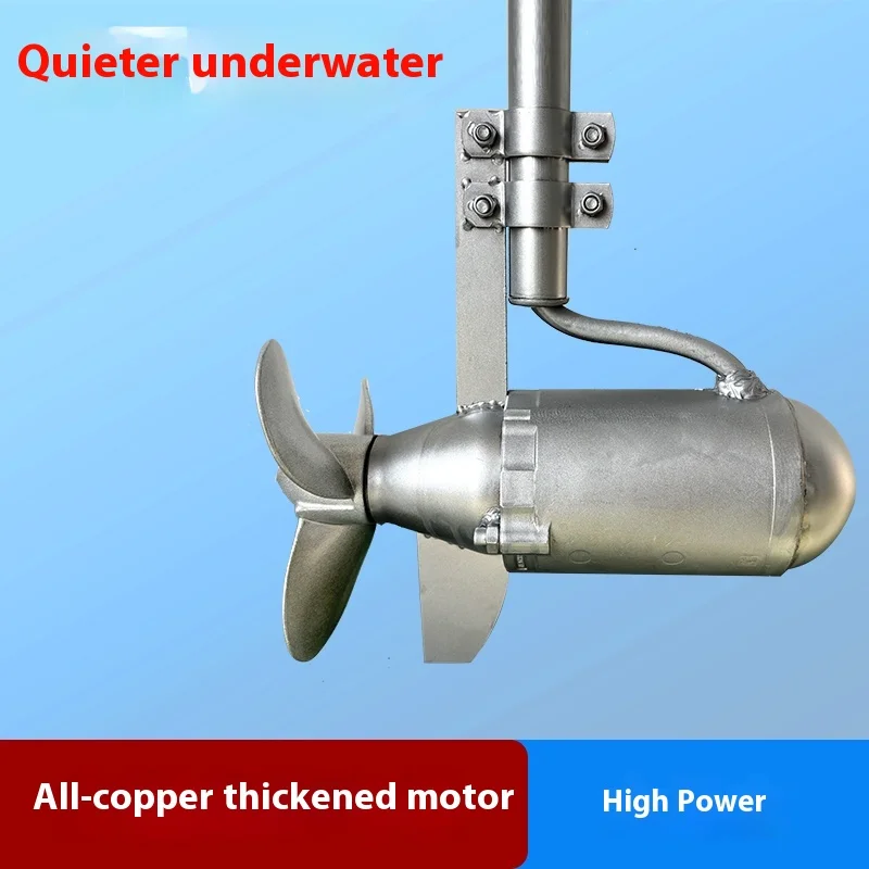 12V 24V 1000W Brushless Thruster Electric Motor Fish Boat External Power Propeller Rubber Boat