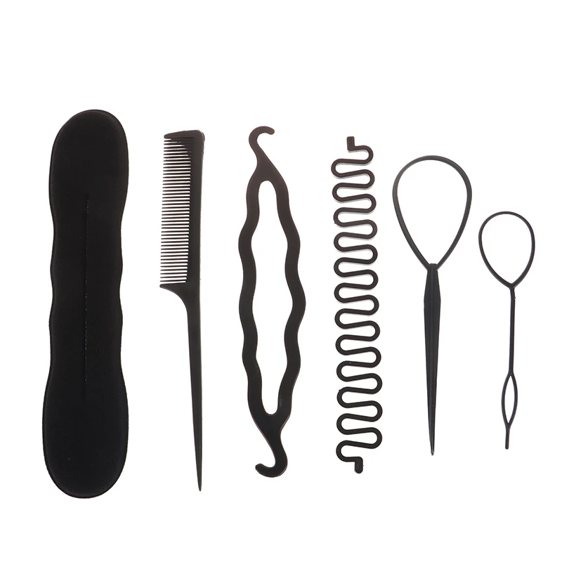 Versatile Hair Braiding Tool Set With Hair Pin Bun Roller Twist Curler And Ponytail DIY Hair Styling Accessories