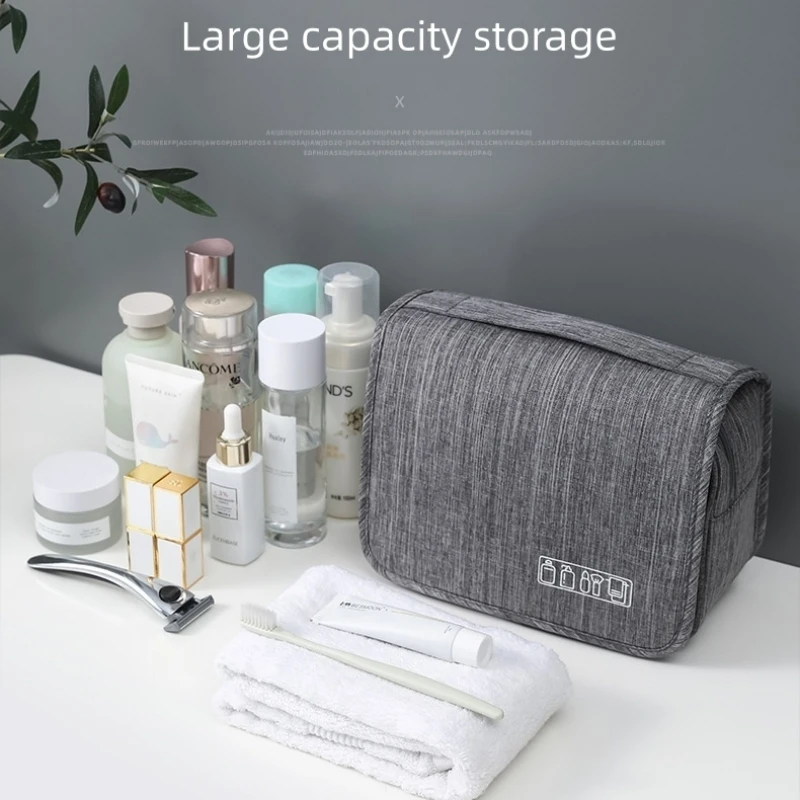 Travel Wash Storage Bag Makeup Organizer Cosmetics Make Up Skincare Box Plastic Container Handbag For Women Men Bathroom Home