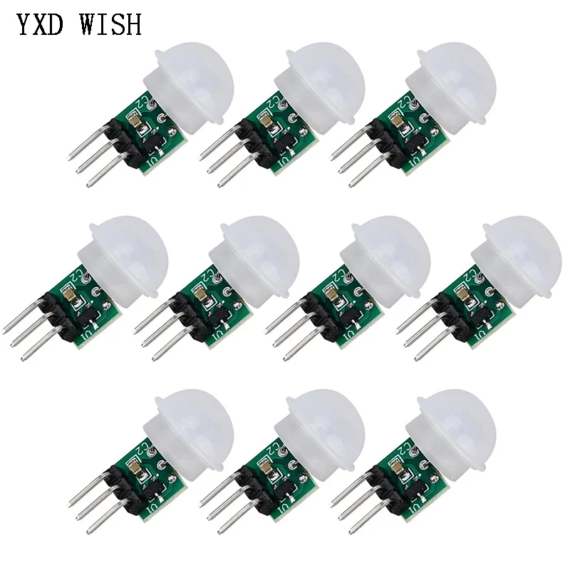 

10 шт. AM312 PIR датчик движения открытый мини пироэлектрический инфракрасный PIR человеческий ИК-датчик модуль тела ручной датчик движения детектор