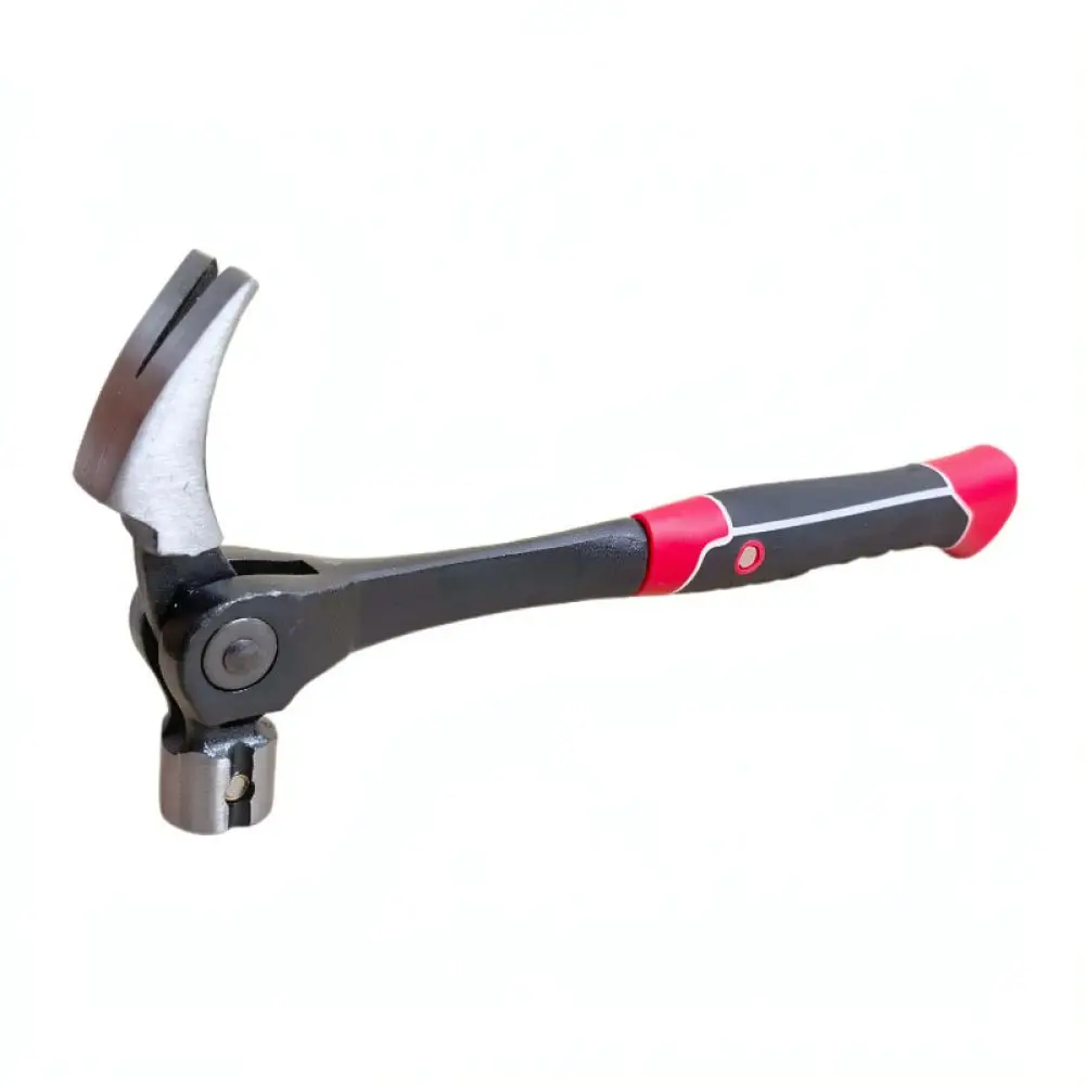 Heavy Duty Carbon Steel Claw Hammer Adjustable Angle Nail Puller Professional Woodworking Tool For Construction Home DIY