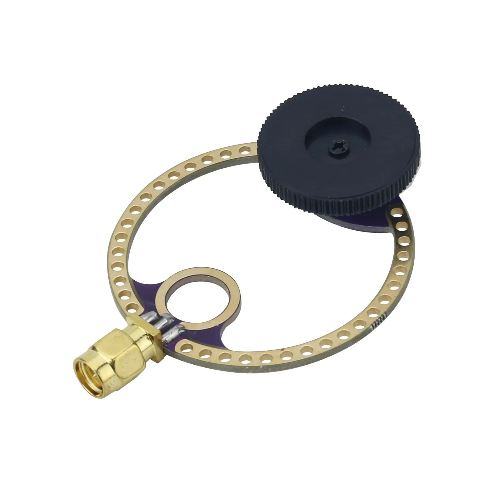 Mini UHF VHF Loop Antenna 80-150MHz/400-470MHz SMA Connector Compatible with Malahiteam DSP DSP2 Radio Receiver