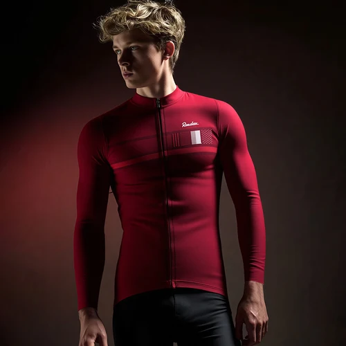 Imagen 1 del producto RAUDAX-Camiseta de ciclismo de manga larga fina para hombre y mujer, camisa de carreras de alta calidad, ropa para bicicleta de montaña, Unisex, otoño