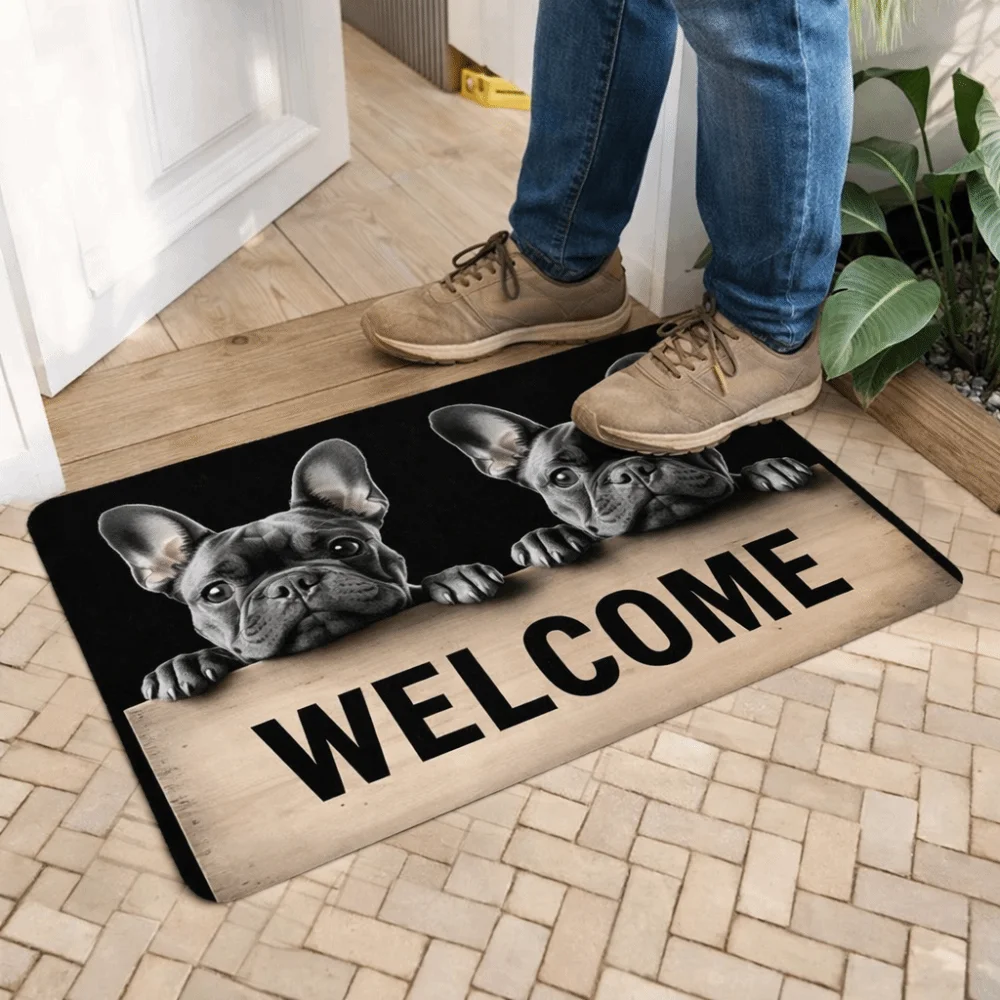Creativity Non-slip Beagle Floor Mat Abrasion-resistant Water-absorbing Bedroom Door Rug Durable Foot Mat Home Decor
