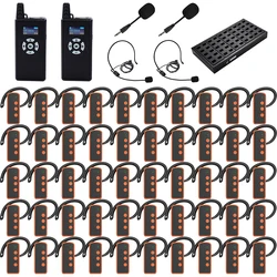 Wireless Whisper Tour Guide System 2.4G for Group Teaching Training Tourism Visit Church Translation Audio Guide