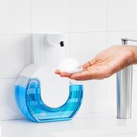 420ML Large Capacity Touchless Desktop Or Wall-Mounted IPX5 Waterproof Smart Infrared Automatic Sense Foam/Liquid Soap Dispenser