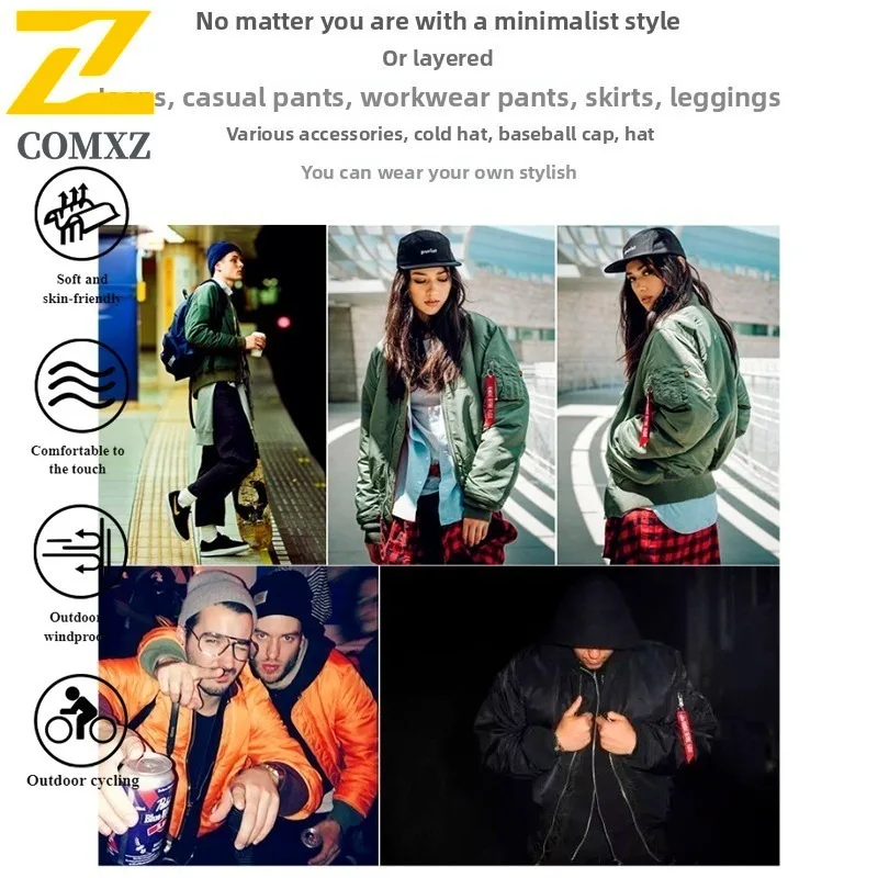 COMXZ Mannen Tactische Outdoor Utility Jas MA-1 Bomber Militaire Vlucht Waterdicht Winddicht Baseball Mouw Lente Herfst Jas