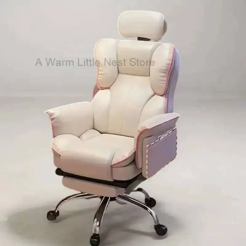 

Wheels Office Home Rotating Stool Luxury Chair Gaming Computer Armchair Office Executive Nordic Lazy Sillas Meeting Gamer Relax