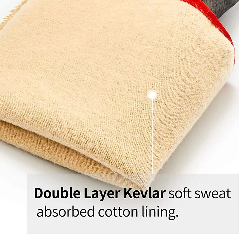 High Heat Gloves Griller Insulated Cooking Gloves for Barbecue/Grill/Smoker/Oven Mitt/Baking, Waterproof 17Inch Long Sleeve TQ