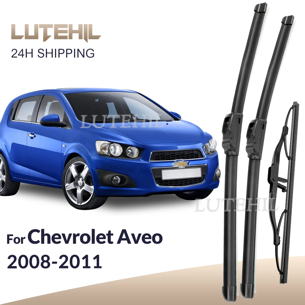 For Chevrolet Aveo MK1 2008-2011 2009 2010 Wiper Front & Rear Wiper Blades Windshield Windscreen Window Brushes 22