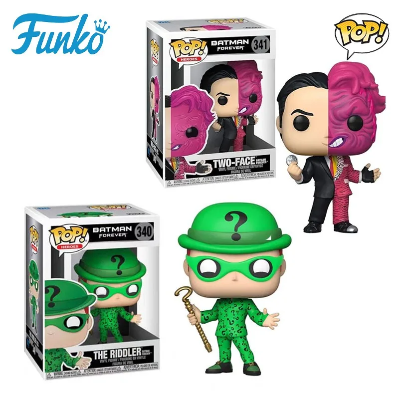 

Funko POP Original Genuine Batman Forever The Riddier Two-face Action Figure Toys for Boys Girls Gift Collectible Ornaments