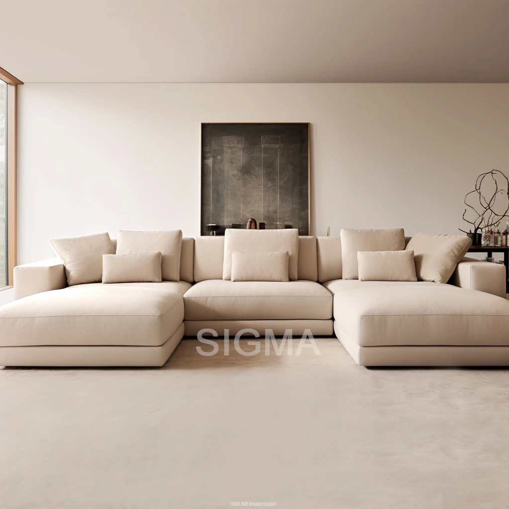 

Factory Customized Patio Modern Sofa Set Furniture Sofa Upholstery Performance Fabric Couch Living Room U-Shape Sofa