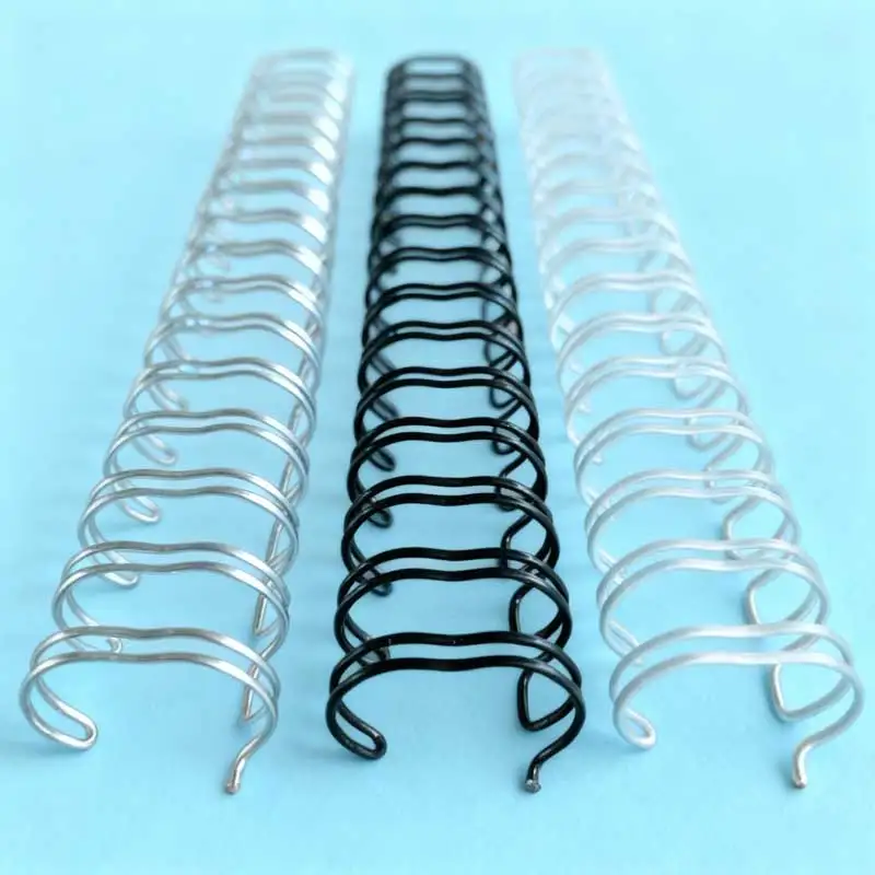 100pcs-lot-black-whtie-a4-3-1-pitch-64-19mm-34-teeth-hole-oy-double-coil-double-loop-wire-calendar-binding-comb-binding-wire