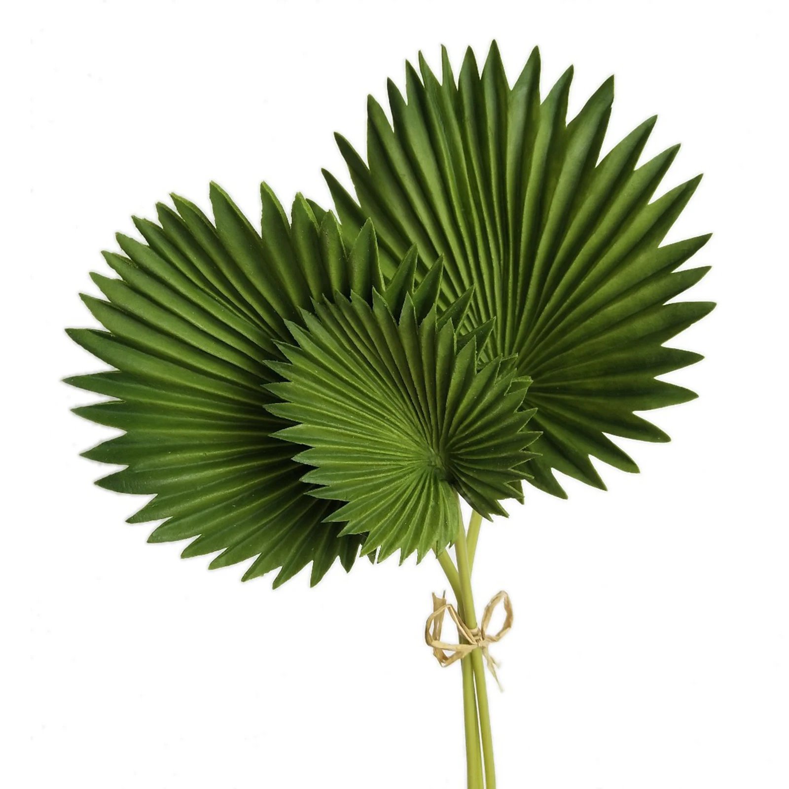 Palm Banana Leaf Flower Plastic Artificial Party Outdoor Window Natural Style Home Small Plants Decor Luau Supplies For Garden