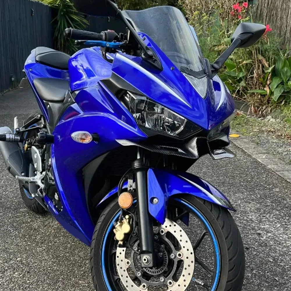 Motorcycle Naked Front Spoiler Winglet Aerodynamic Wing Kit Spoiler For Yamaha YZF-R3 YZF-R6 YZF-R25 2008-2013 2014 2015 2016