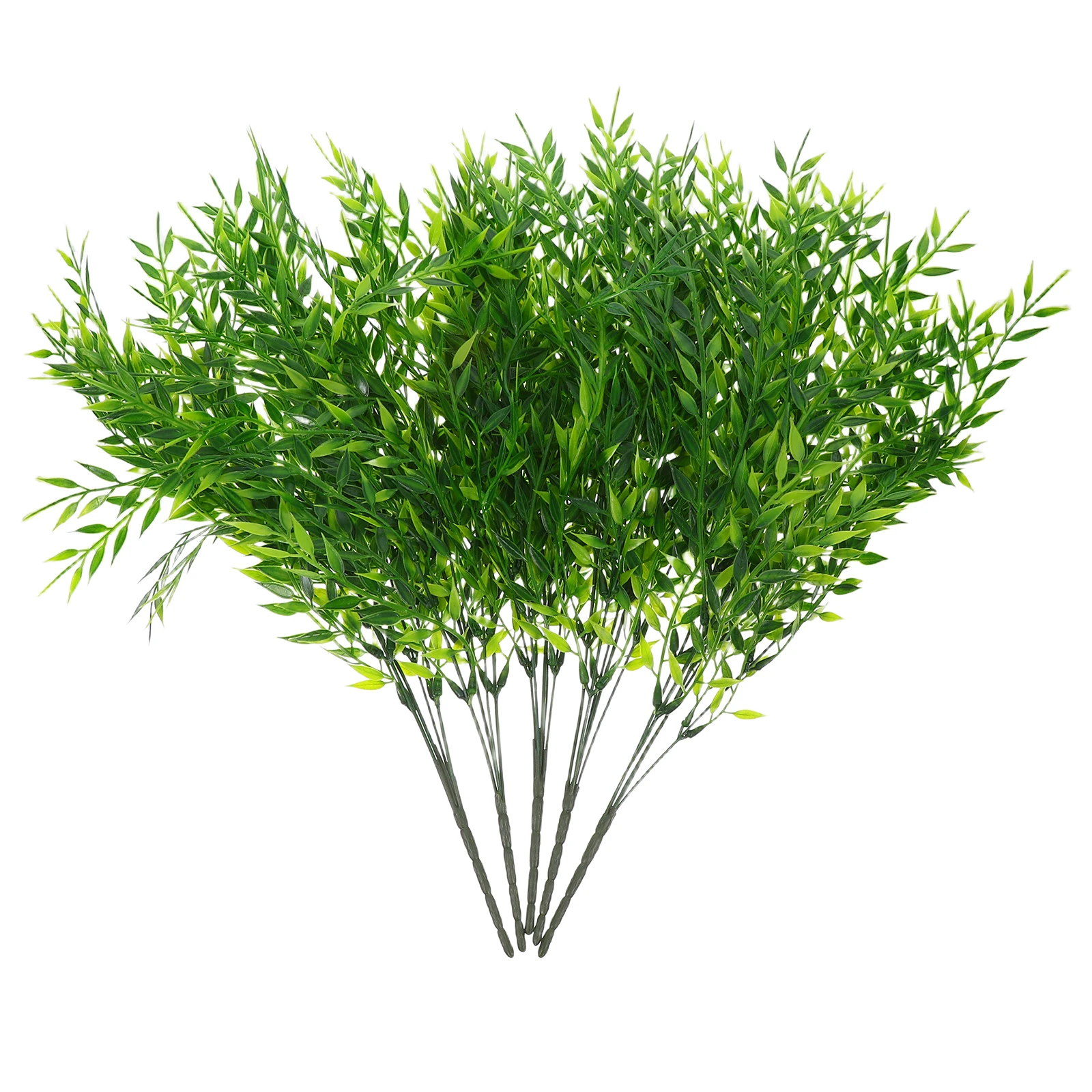 

5 Pcs Simulated Green Plant Decoration Greenery Garland Faux Willow Vines Fake Plants Leaves
