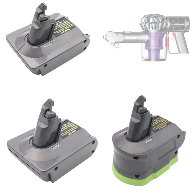 

For Ryobi for Einhell for Craftsman Battery RYO18V6/V7V8 Battery Adapter Compatible with For Dyson V6V7V8 Series Vacuum Cleaner