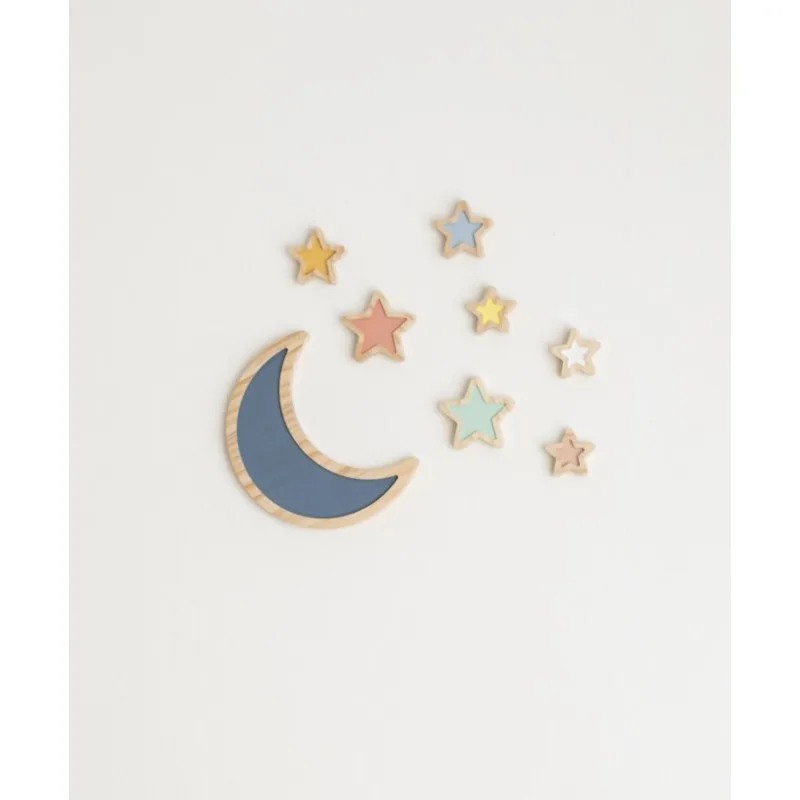 Home Decoration Shooting Wood Moon Planet Star Decoration Children\'s Room Soft Decoration Wall Decoration