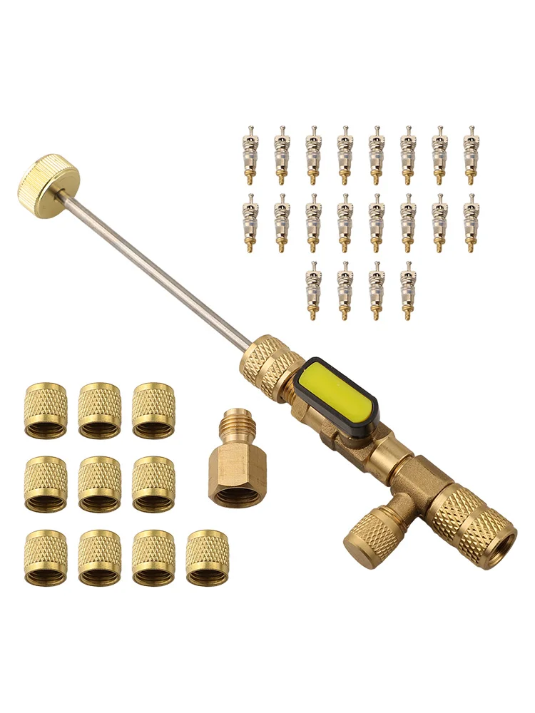 1 4 for sae To 5 16 for sae Valve Core Puller R410A Valve Tool US Valve Core Grab Tool Metal US Valve Cover Copper Material For