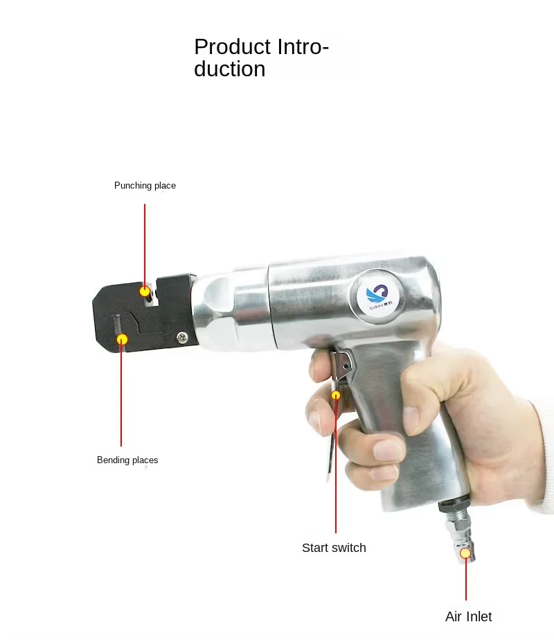 BK5 caracteres de publicidade de metal Pistola de perfuração pneumática Máquina de perfuração de folha de ferro caracteres luminosos de aço inoxidável 3/4/5MM