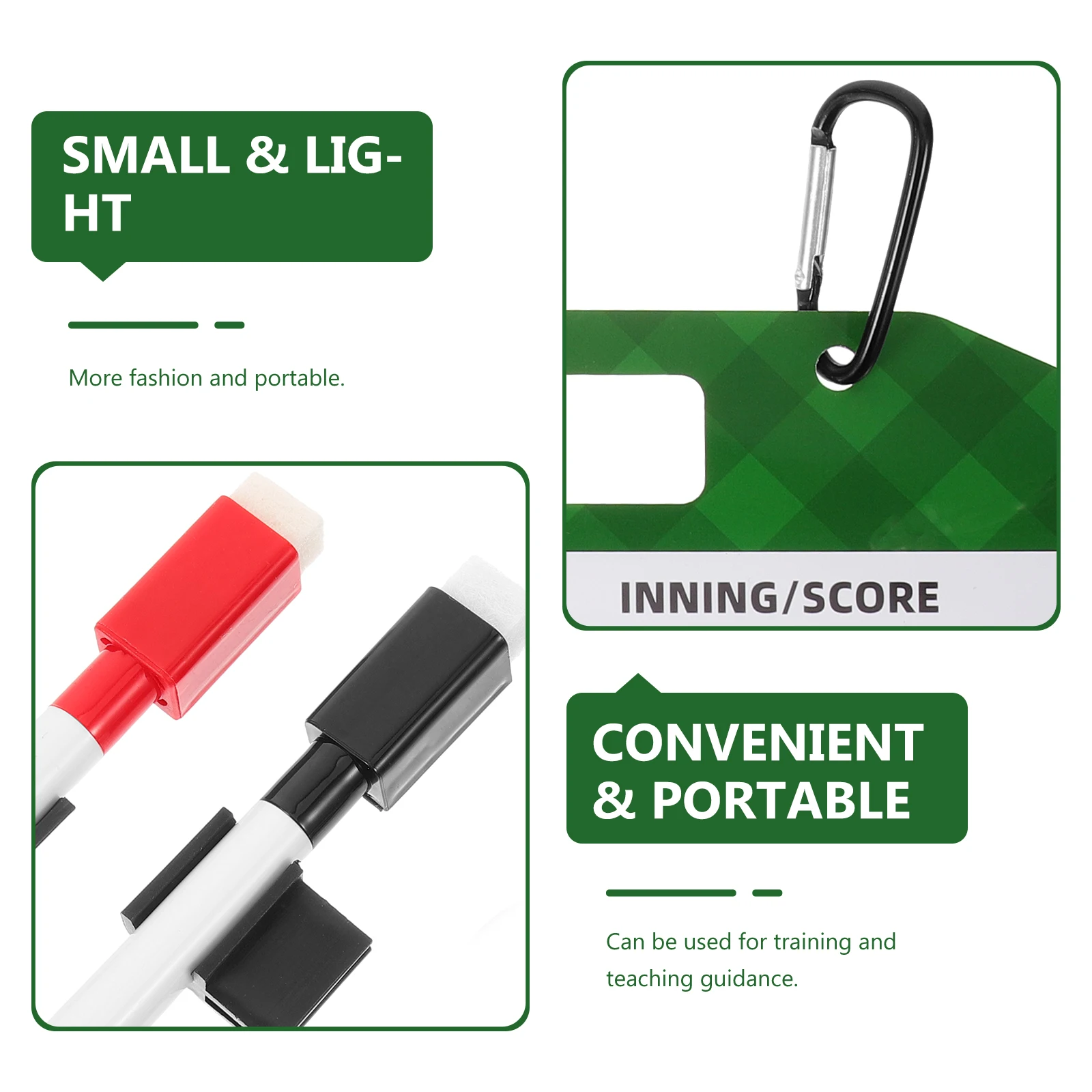 

1 set Portable Baseball Coaches Tactical Board Lightweight Pvc Writing Training Tool Sports Match Strategy Indoor Use Baseball