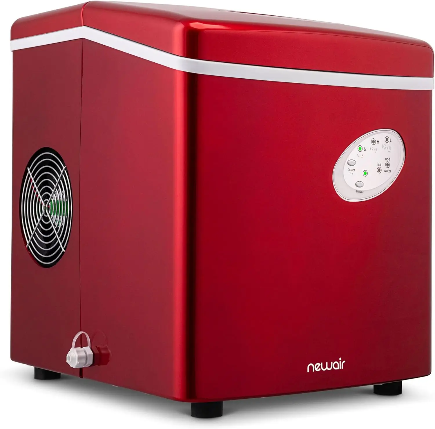 

Bullet Ice Machine - 28 lbs/Day Countertop Ice Maker, BPA Free, Portable Maker Machine, 3 Size Cube Maker