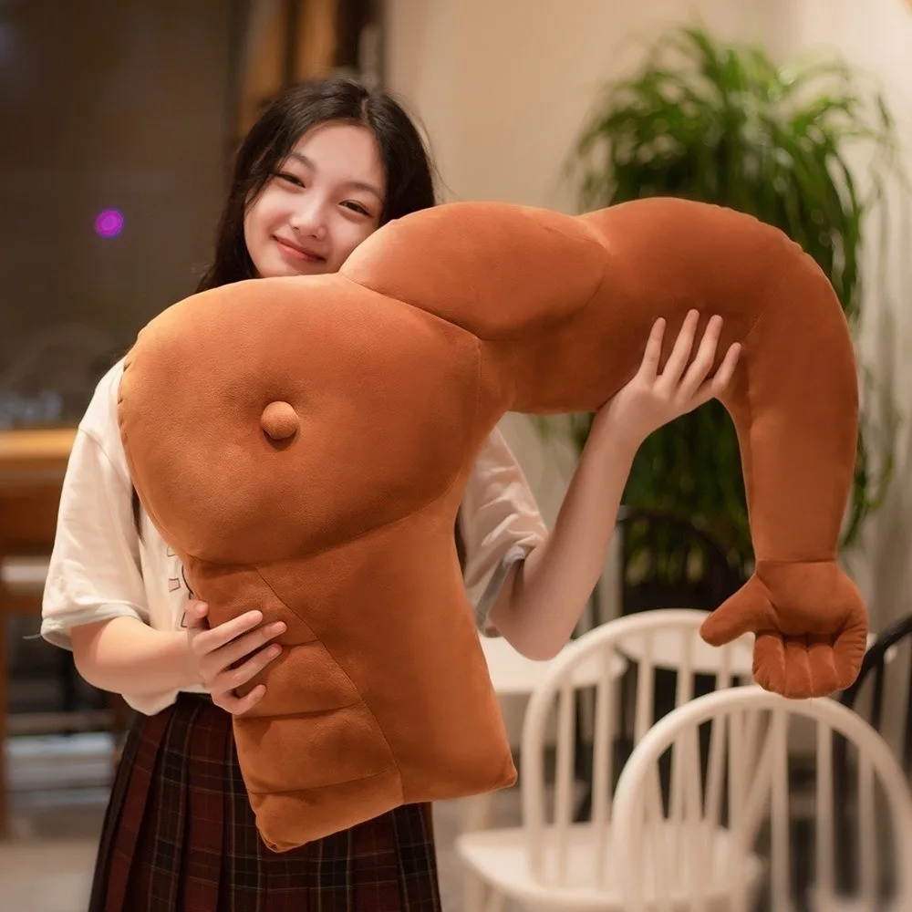Funny Prank Arm Pillow Throw Pillow Cuddle Pillow Boyfriend Pillow Super Soft Hunky Chest Body Shape Pillow Sleep Cushion
