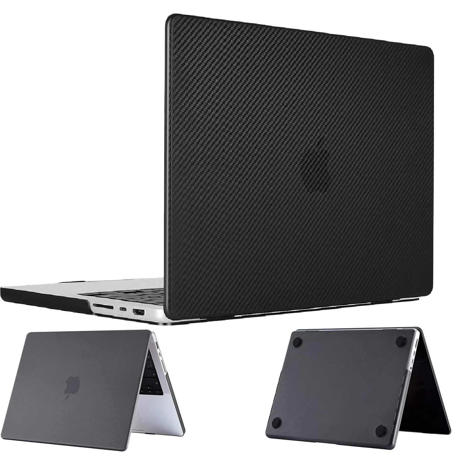 Case For MacBook Air 13.6/15 inch 2026 M5 M4 M3 M2 , Carbon Fiber Texture Slim  Hard Shell Case For MacBook Pro 14/16 inch M5-M1