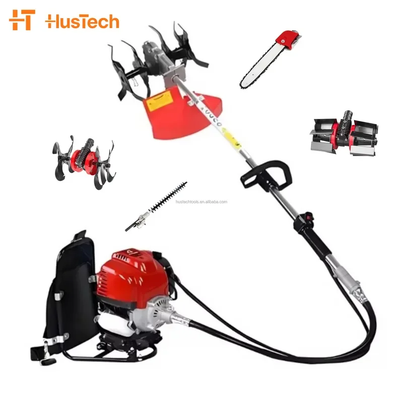 Multi-Function Petrol Grass Trimmer Lawn Mower for Ergonomic Backpack Design ISO9001 Certified