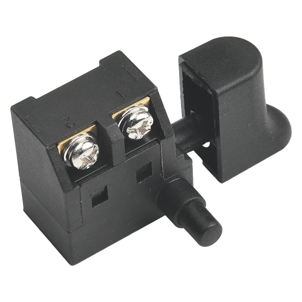Botón de interruptor de taladro eléctrico, gatillo, velocidad de reposo automático, 250V, perilla de Control negra, bloqueo en máquina de mármol, regulación
