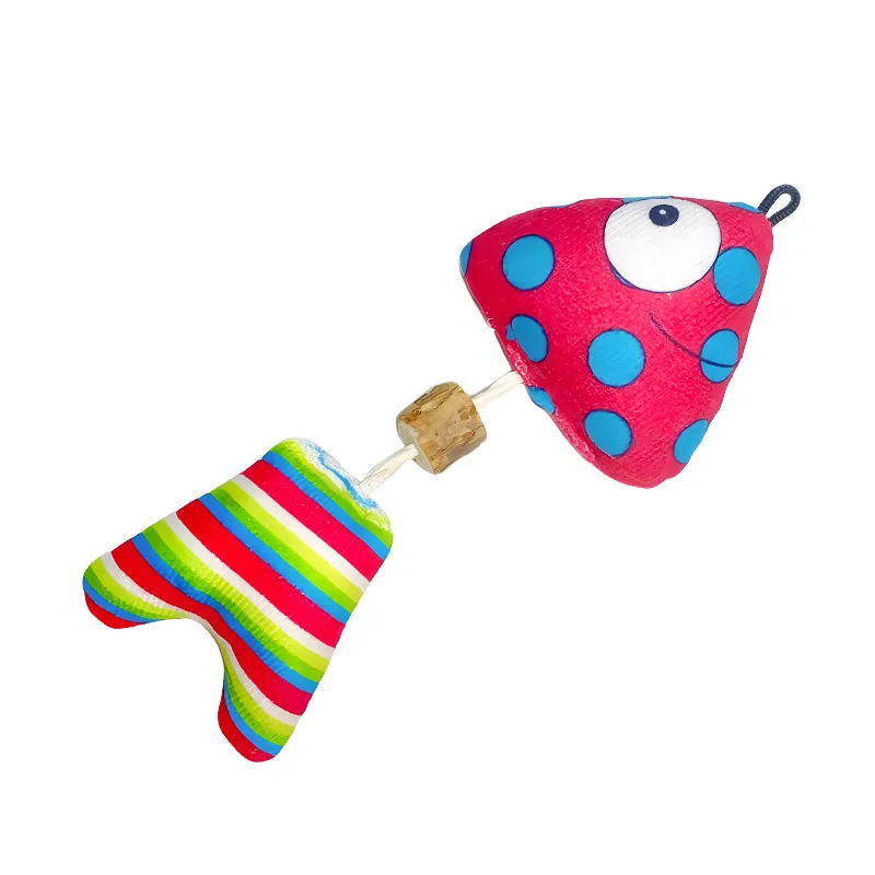1pc gato de estimação céu de madeira polygonum hortelã peixe dos desenhos animados de pelúcia dentes moagem haste peixe respiração fresca gato calmante brinquedo limpeza dos dentes