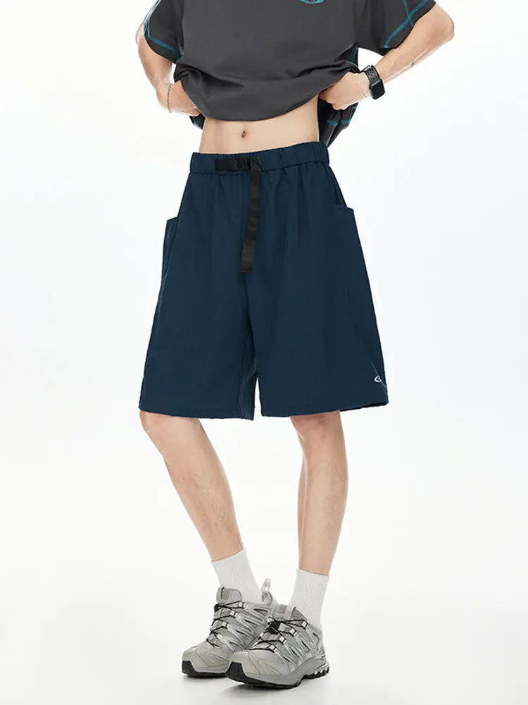 

Легкие дышащие мужские шорты для бадминтона, быстросохнущие, летние, повседневные, в американском стиле, для активного отдыха, длиной до колена