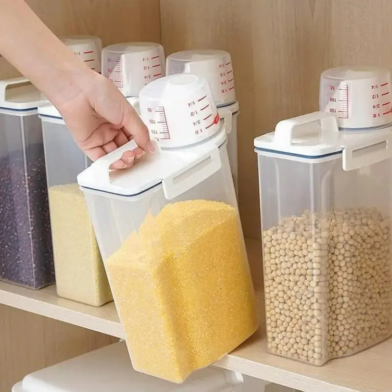 1pc Storage Container, Household Insect-proof And Moisture-proof Sealed Storage Tank With Lid, Portable And Leak Proof Food Stor