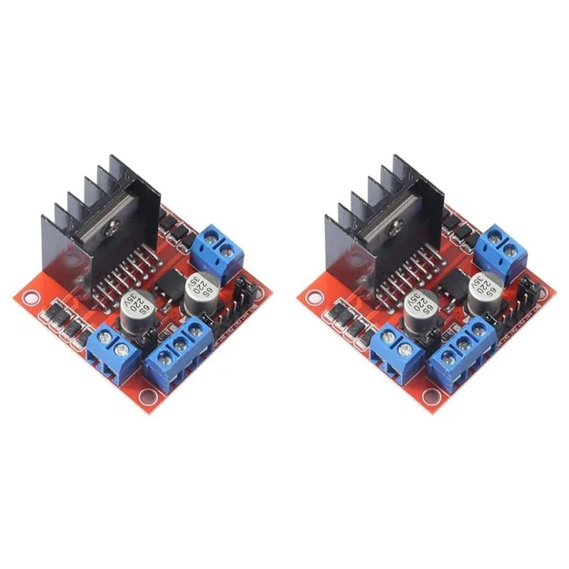 2Pack L298N Motor Drive Controller Board Module Dual H Bridge DC Stepper for Ar-Duino Electric Projects Smart Car Robot