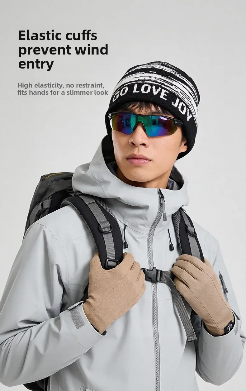 Merino Wool Touchscreen Gloves Men Women Cycling Thin Outdoor Riding Windproof Mountain Climbing Lightweight Comfor