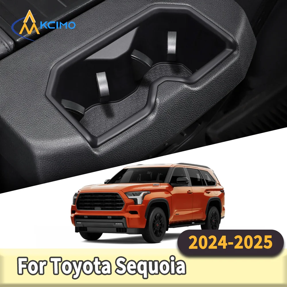

Амортизирующий поднос для чашки из ТПЭ для Toyota Sequoia 2024 2022, центральный подлокотник, держатель для чашки, аксессуары для хранения интерьера и уборки