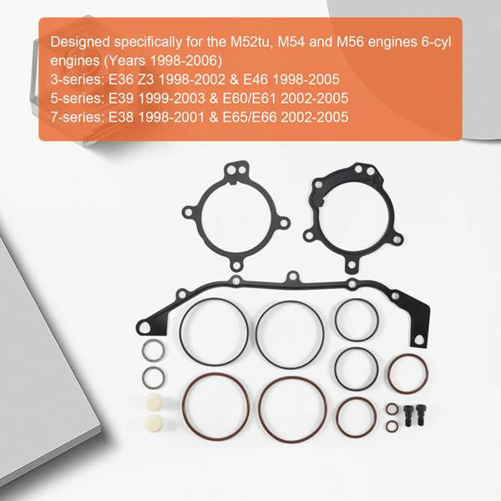 For BMW Dual Vanos O-Ring Seal Repair Kit E36 E39 E46 E53 E60 E83 E85 M52tu M54 M56-N30R