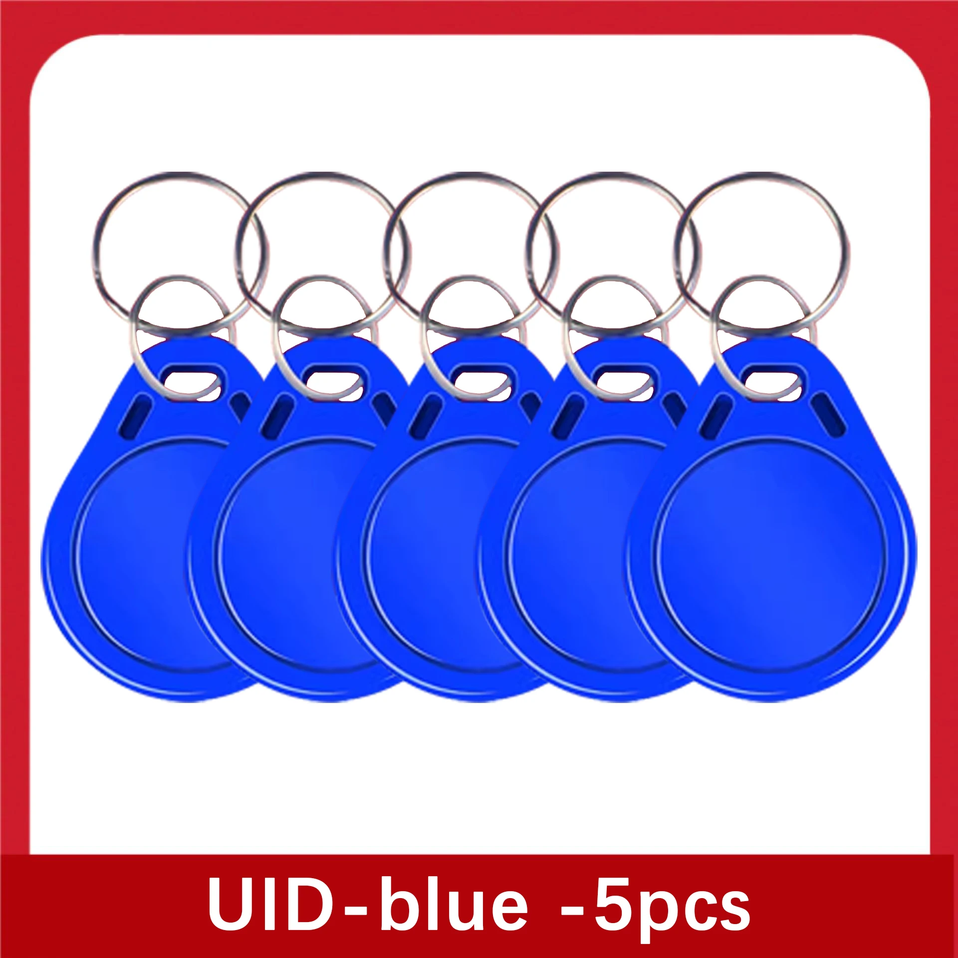 10PCS 13.56Mhz RFID UID Token Copy Keykobs Changeable Attendance Management CUID Clone Keychain Tag For Mif 1k S50 Writable