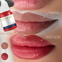 AIMOOSI-tinta para tatuaje de labios, maquillaje semipermanente, Nano cejas, pigmento Microblading, 3ML, suministros de tatuaje para salud y belleza