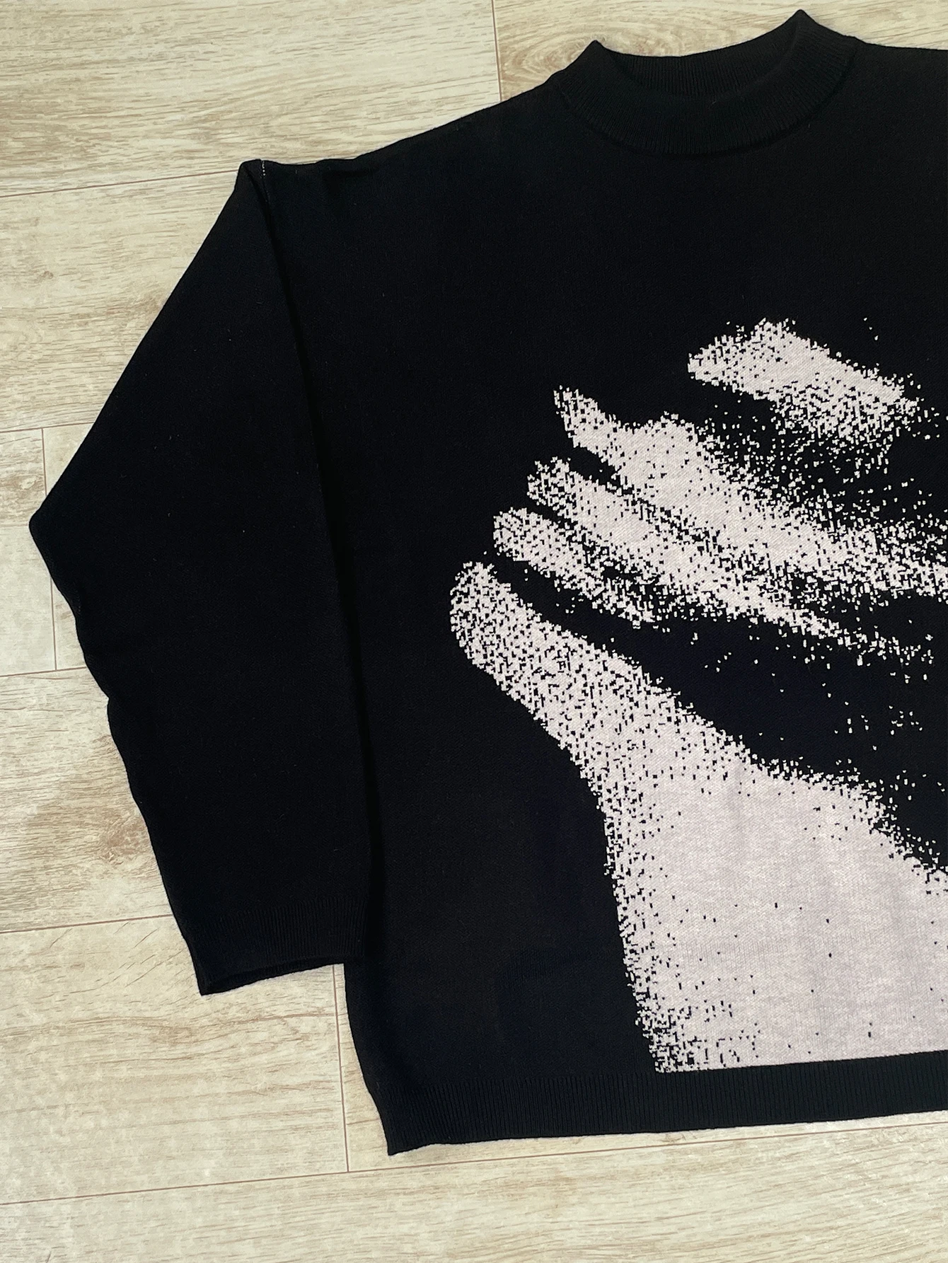 Y2k Gebreide Trui Acryl Mannen Kleding Mode Hip Hop Grunge Goth Punk Casual Harajuku Grafische Print Lange mouwen Trui