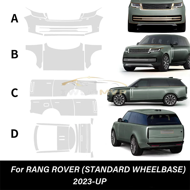 

Для Land Rover Range Rover стандартная колесная база 2023-UP предварительно вырезанная защита краски комплект прозрачной пленки PPF наклейка на кузов автомобиля стиль