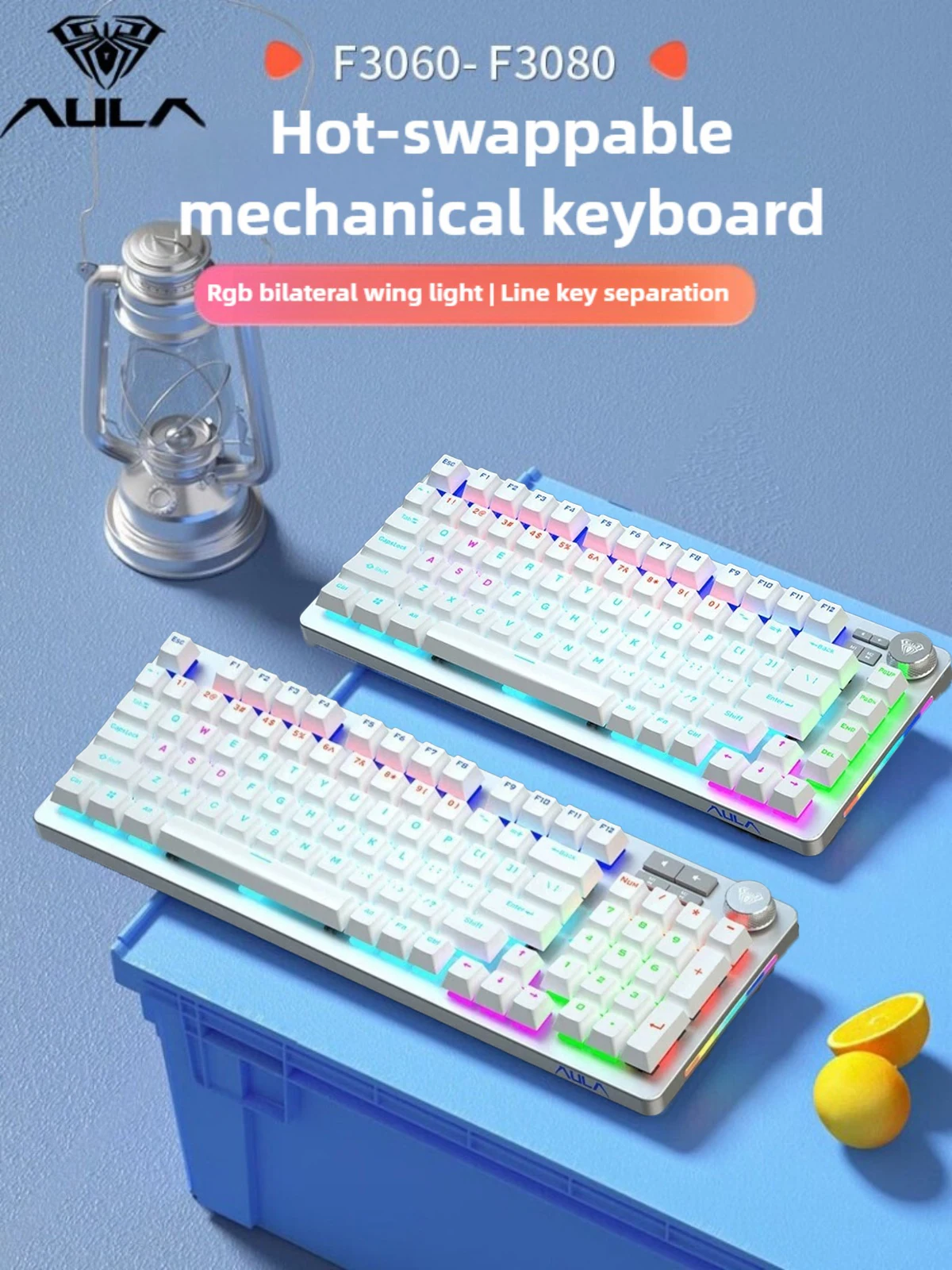 

AULA F3060 Gaming Keyboard Wired 75% Layout with Blue/Black/Brown/Red Switches Compatible with Desktop Computers and Laptops​