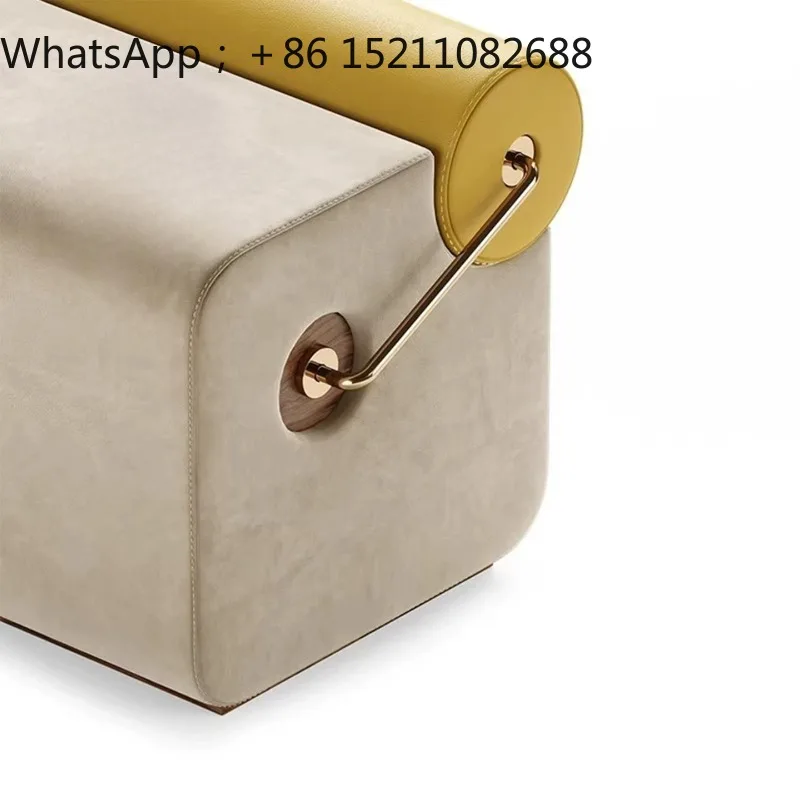SCY simple small apartment household sofa stool fabric bedside stool light luxury shoe changing stool